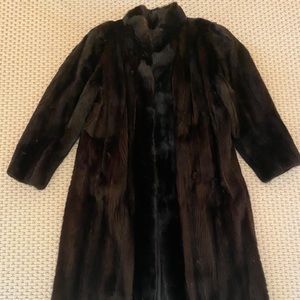 Mink fur coat
